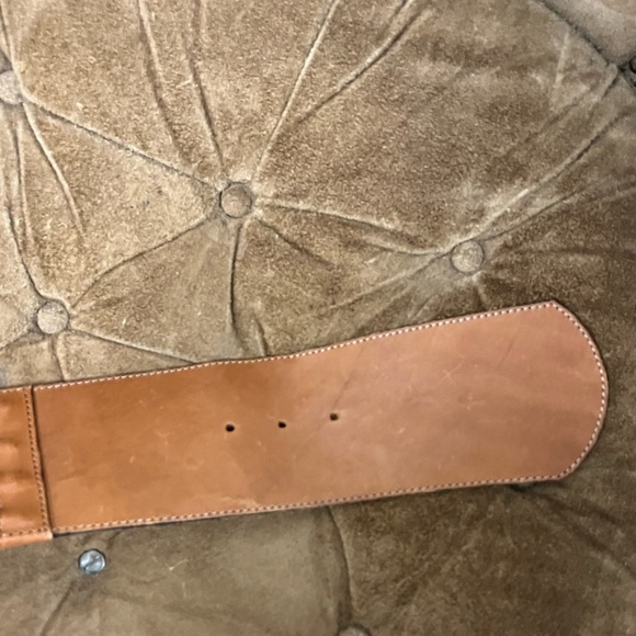Vtg Wide Leather Woman’s Belt - Picture 5 of 10
